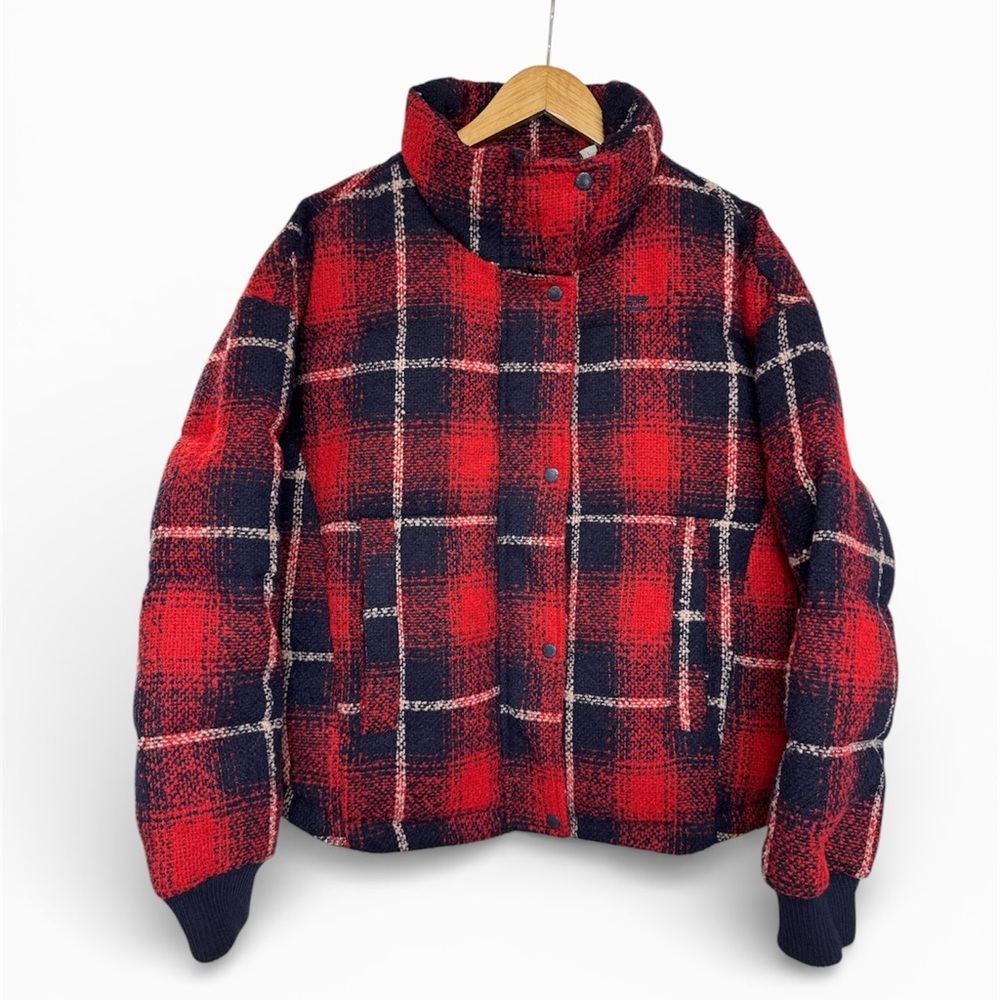 Levi's Wool Blend Quilted Plaid Jacket
